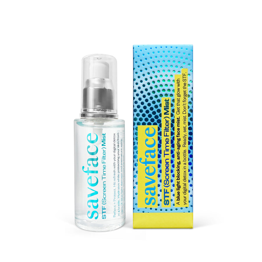 STF (screen time filter) Mist - A blue light blocking, anti-aging face mist.