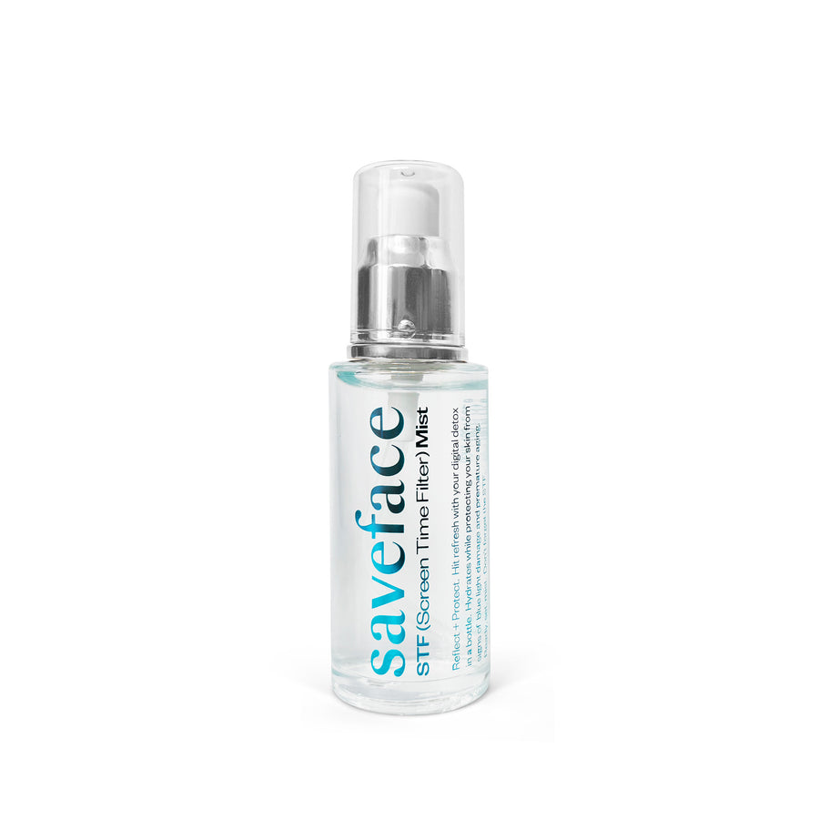 STF (screen time filter) Mist - A blue light blocking, anti-aging face mist.
